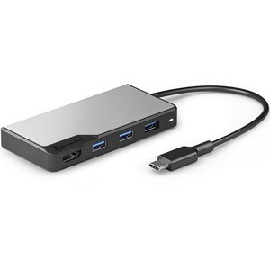 FUSION CORE USB-C 5 IN 1 HDMI USB HUBSPACE GREY