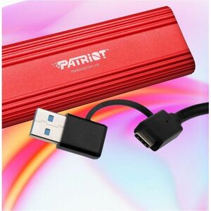 Patriot Memory TRANSPORTER Lite 4 TB Solid State Drive - External - Red - USB 3.2 (Gen 2) - 1000 MB/s Maximum Read Transfe