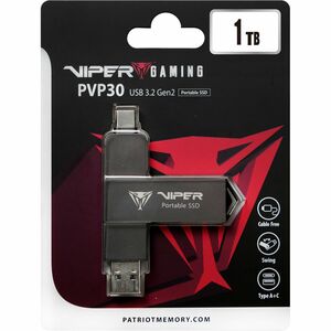 VIPER PVP30 1 TB Portable Solid State Drive - External - MacBook Device Supported - USB 3.2 (Gen 2) - 3 Year Warranty Card