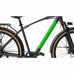 Sharp Straßenfahrrad - Batterie - 250 W Antrieb - Stahl Rahmen6 Gang/Gänge - Schwarz, Braun