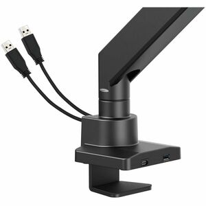 Soporte de aluminio con pistón de gas y puertos USB para un monitor de 17" a 57" - Altura ajustable - 1 Pantalla(s) admiti