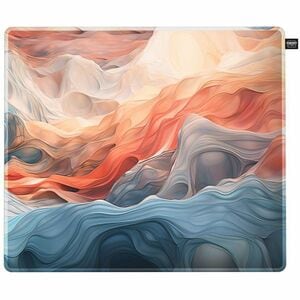 CHERRY XTRFY GP5 Large Gaming Mouse Pad - 400 mm x 460 mm x 4 mm Dimension - Blue - Rubber - Fray Resistant, Peel Resistan