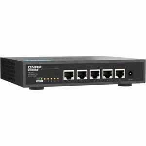 QNAP QSW-3205-5T 5 Ports Ethernet Switch - 10 Gigabit Ethernet - 10GBase-T - 2 Layer Supported - 36 W Power Consumption - 
