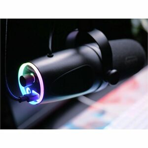 CHERRY XTRFY Ngale X CX-NGALE-X-RGB-BLACK Wired Dynamic Microphone for Recording, Live Streaming, Monitoring, Studio, Gami