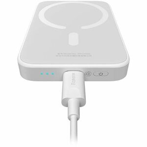 Power Bank Baseus - Bianco - Per iPhone - 6000 mAh - 1 x USB - Bianco