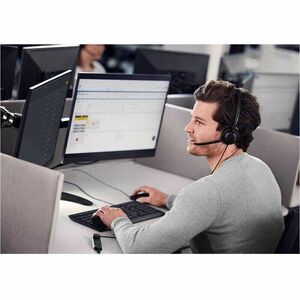 Jabra Engage 50 II Headset - Stereo - USB Type A, USB Type C - Wired - 50 Hz to 20 kHz - Over-the-head, On-ear - Binaural 