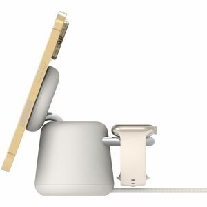 Belkin BoostCharge Pro Induction Charger - White - For Qi2-enabled Device, iPhone - Input connectors: USB - Fast Charging,