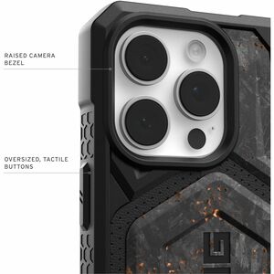 Urban Armor Gear Monarch Pro Rugged Case for Apple iPhone 16 Pro Max Smartphone - Forged Carbon with Copper - Shock Resist