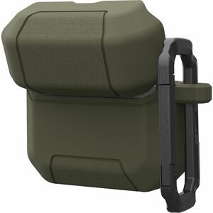 Urban Armor Gear Scout Rugged Charging Case Apple AirPods 4 - Olive Drab - Shock Absorbing, Drop Resistant, Anti-slip, Imp