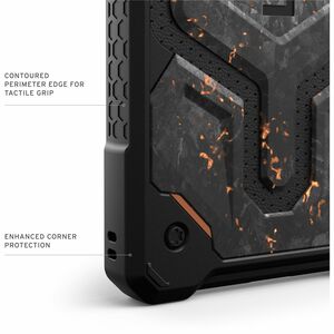 Urban Armor Gear Monarch Pro Rugged Case for Samsung Galaxy S25 Ultra Smartphone - Forged Carbon with Copper - Shock Resis