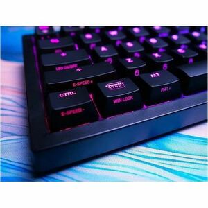 CHERRY XTRFY K5V2 Gaming Keyboard - Compact - Cable Connectivity - USB 3.0 Interface - RGB LED - French - AZERTY Layout - 