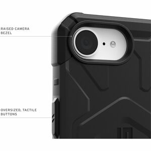 Urban Armor Gear Pathfinder Rugged Case for Apple iPhone 16e Smartphone - Hex Pattern - Black - Impact Resistant, Shock Ab
