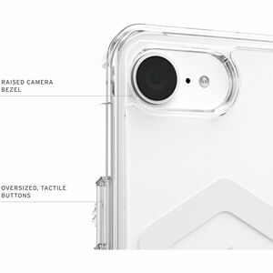 Plyo iPhone 16e Case - Ice/White - For Apple iPhone 16e Smartphone - Ice/White - Shock Absorbing, Yellowing Resistant, Dro