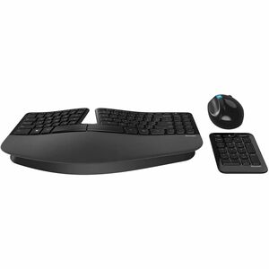 Incase Designed by Microsoft Sculpt Ergonomic Desktop Keyboard & Mouse - English - USB Wireless RF 2.40 GHz Keyboard - Key