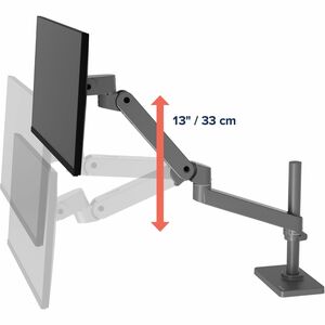 Ergotron Mounting Arm for Monitor, Display, LCD Display - Dark Grey - Height Adjustable - 1 Display(s) Supported - 86.4 cm
