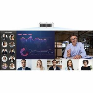 Vivitek DU5053Z-WH 3D DLP Projector - 16:10 - Ceiling Mountable, Tabletop - White - High Dynamic Range (HDR) - 1920 x 1200