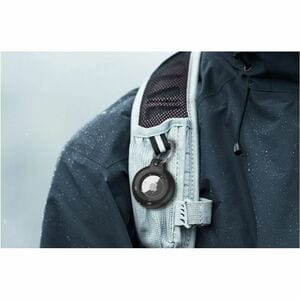 Belkin Bag, AirTag, Key Asset Tracking Tag Holder - 50.8 mm x 43.2 mm x - Plastic - 1 - Black, Transparent - Key Ring