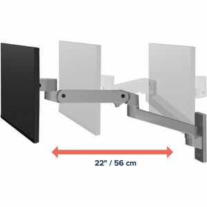 Braccio di montaggio Ergotron per Monitor, LCD display - Grigio scuro - Regolabile in altezza - 1 Schermo/i supportato/i -