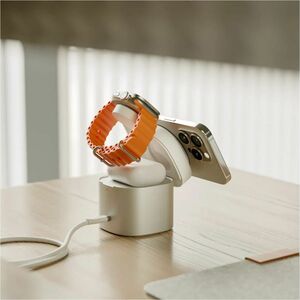 Alogic PowerPod Induktionsladegerät - Weiß - für Notebook, Ohrhörer, AirPod, iPhone, Smartphone, Smartwatch, MacBook - 5 V