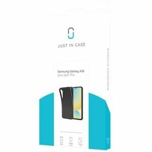 Just in Case Case for Samsung Galaxy A26 5G Smartphone - Black - Scratch Resistant, Bump Resistant, Wear Resistant, Tear R