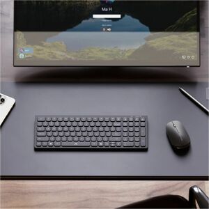 Alogic Echelon USB-C Compact Rechargeable Wireless Mouse and Keyboard Combo for Windows - USB Type A Wireless Bluetooth/RF