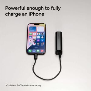 mophie POWER STATION Power Bank - Black - For iPad, iPhone - 1 x Type-C 20W - 5000 mAh - 20 W - USB Type-C Connector - 1 x