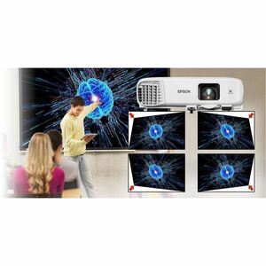 Epson PowerLite 994F 3LCD Projector - 16:10 - Ceiling Mountable - White - 1920 x 1080 - Front, Ceiling, Rear - 1080p - 650