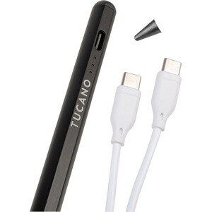 Tucano Stylus - 1 - Capacitive Touchscreen Type Supported - Active - Black - Tablet, Mobile Phone Device Supported