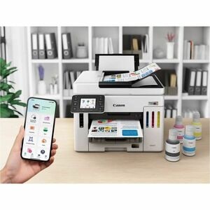 Canon MAXIFY GX7150 Wired & Wireless MegaTank Inkjet Multifunction Printer - Colour - Copier/Fax/Printer/Scanner - 600 x 1
