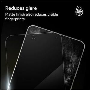 invisibleSHIELD Fusion Hybrid Polymer, Tempered Glass Anti-glare Privacy Screen Filter for Samsung Galaxy S25 Edge - Black