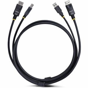 StarTech.com 6ft (1.8m) DisplayPort and USB 5Gbps KVM Cable, 4K 60Hz, Universally Compatible DP 1.2/USB 3.0 Combo Cable fo
