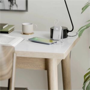 Alogic Tandem Power Bank - White - For Smartphone, Smartwatch, Tablet PC, Earbud, USB Type A Device, USB Type C Device, Li