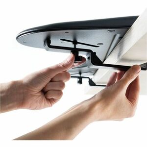 Contour Wrist Rest ArmSupport RollerMouse Max - 0.90" Height x 23.63" Width x 10.12" Depth - Red - Leatherette, Vegan Leat