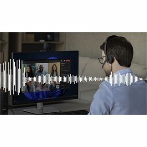 Dell WH3024 Headset - Microsoft Teams Certification - Stereo - USB Type C - Wired - 20 Hz to 20 kHz - On-ear, Over-the-hea