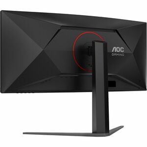 AOC CU34G4Z 34" (86.4 cm) Class UW-QHD Curved Screen Gaming LED Monitor - 21:9 - Black, Red - 34" (86.4 cm) Viewable - Fas