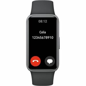 Huawei Band 10 Smart Band - Rectangular Case Shape - Black Case Color - Black Band Color - Polymer Case Material - Fluoroe