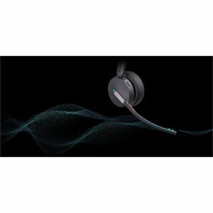 Yealink WH64 Wireless Over-the-head, On-ear Stereo Headset - Black - Microsoft Teams Certification - Binaural - Supra-aura
