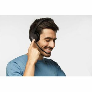 Yealink BH70 Wireless Over-the-head Mono Headset - Black - Microsoft Teams Certification - Monaural - 5000 cm - Bluetooth 