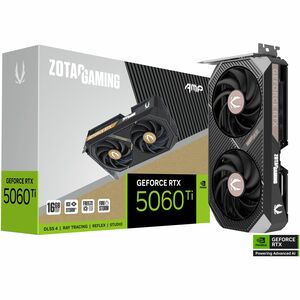 Zotac NVIDIA GeForce RTX 5060 Ti Grafikkarte - 16 GB - 7680 x 4320 - 2,63 GHz Core - 128 Bit Busbreite - DisplayPort - 3 x