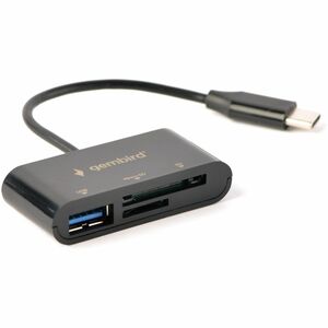 Lettore flash Gembird 2 Slot - USB 3.1 Tipo C, USB 2.0 - 256 GB Chiavetta USB - SD, microSD, SDHC, SDXC, TransFlash - 2 Nu