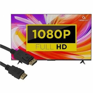 Cavo A/V Cablexpert - 1 m DisplayPort/HDMI - Cable for Dispositivo audio/video, Display - Supporta fino a1920 x 1080 - 28 
