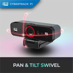 Adesso CyberTrack F1 Webcam - 2.1 Megapixel - 30 fps - USB 2.0 - 1 Each - 1920 x 1080 Video - CMOS Sensor - Fixed Focus - 