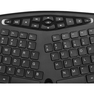 Adesso Tru-Form 160 Rugged Keyboard - Cable Connectivity - USB Interface - Scroll Wheel - English (US) - Black - Membrane 