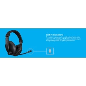 Adesso Xtream H5U Wired Over-the-head Stereo Gaming Headset - Binaural - Circumaural - 32 Ohm - 20 Hz to 20 kHz - 180 cm C