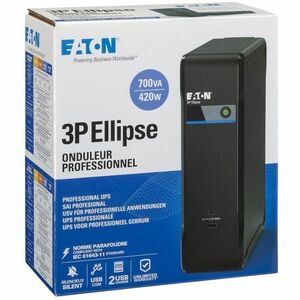Eaton Ellipse 3P700UI Standby UPS - 700 VA/420 W - Rack/Wall Mountable - 220 V AC Output - 1 x USB Type A, 1 x USB Type C,