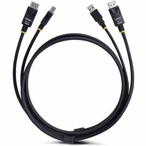 StarTech.com 10ft (3m) DisplayPort and USB 5Gbps KVM Cable, 4K 60Hz, Universally Compatible DP 1.2/USB 3.0 Combo Cable for