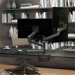 Ergotron Mounting Arm for Monitor, LCD Display - Black - Height Adjustable - 2 Display(s) Supported - 68.6 cm (27") Screen