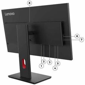 Lenovo ThinkVision T27UD-40 27" Class 4K UHD LED Monitor - 16:9 - Eclipse Black - 68.6 cm (27") Viewable - In-plane Switch