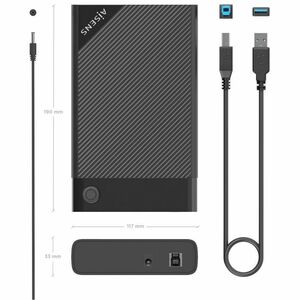 CAJA EXTERNA 3.5IN SATA A USB 3.0/USB3.1 GEN1 NEGRA