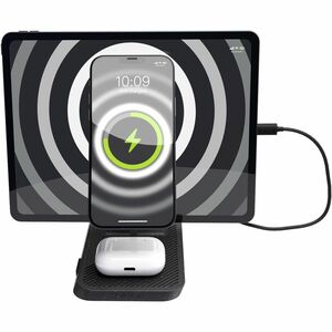 OtterBox Carregador por indução - Preto - Para iPad, iPhone, AirPod - Conectores de entrada: USB - Magnético, Carregamento
